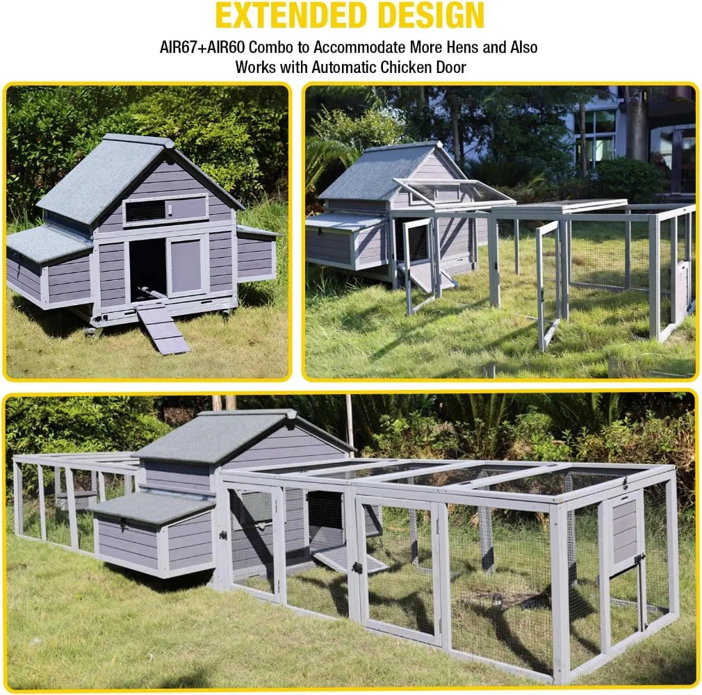 Large Chicken Coop with Wheels