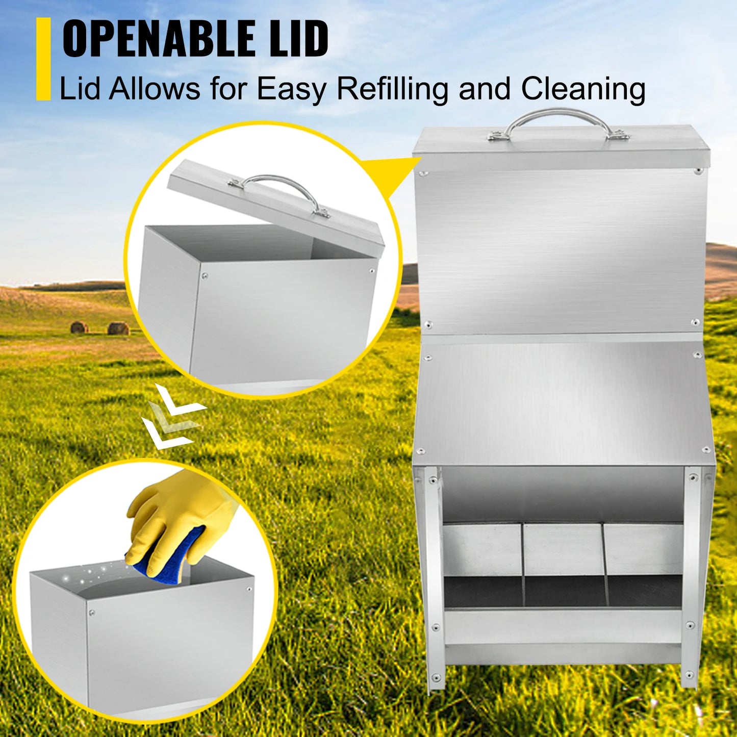 Galvanized Poultry Feeder