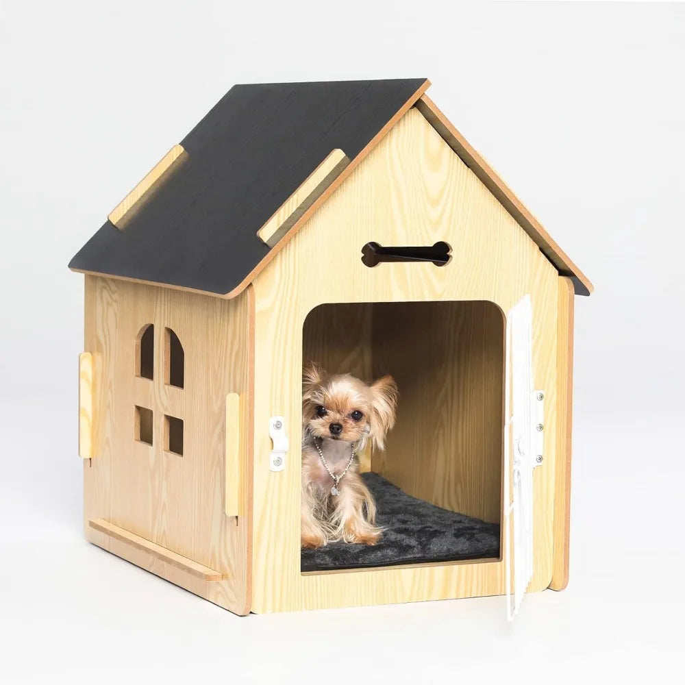 Comfortable Wooden Dog House for Small Dogs