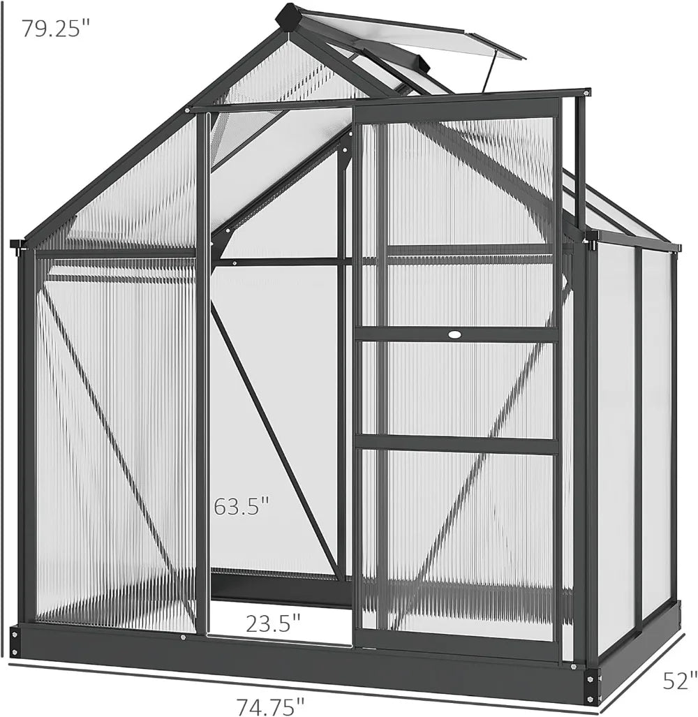 Heavy Duty Polycarbonate Greenhouse