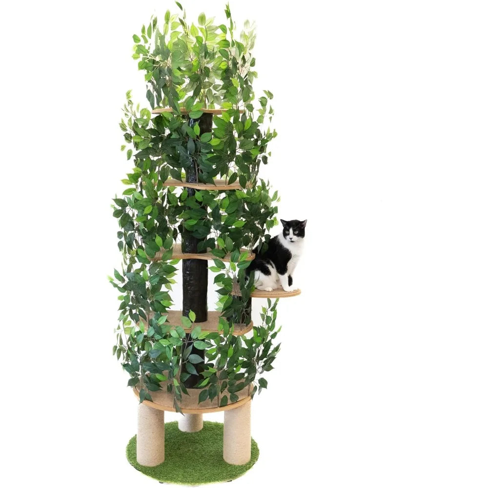 Cat Tree with Leaves