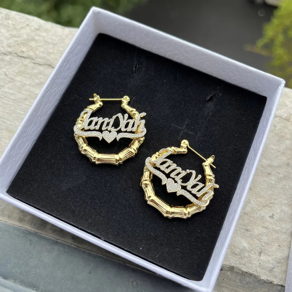 Custom Bamboo Set Personalized Cuban Chain