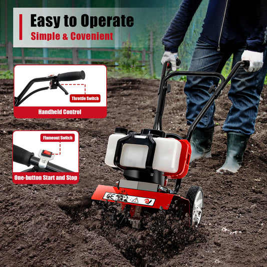 Soil Gas Powered Mini Tiller