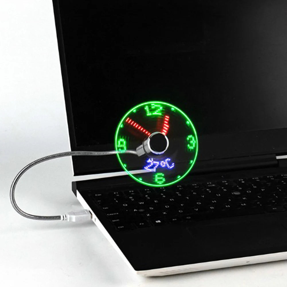 USB Gadgets Clock Fan