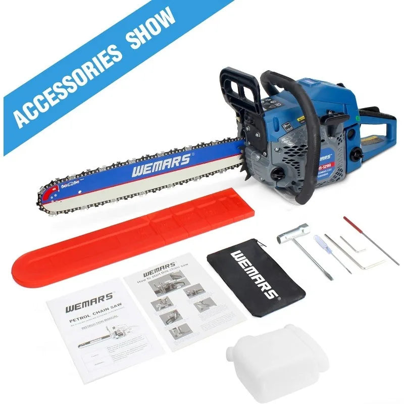 Gas Chainsaw 18 Inch Power Chain