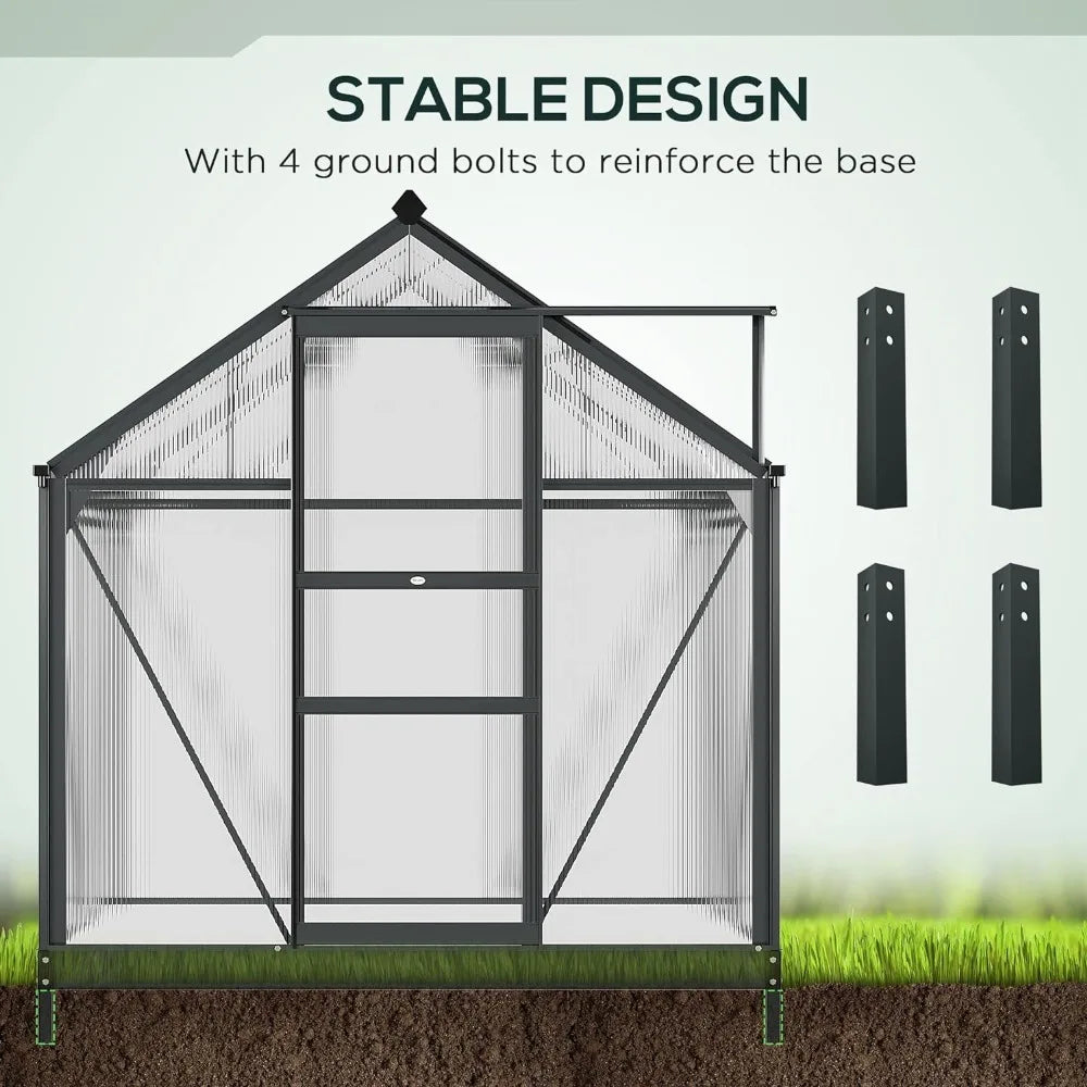 Heavy Duty Polycarbonate Greenhouse