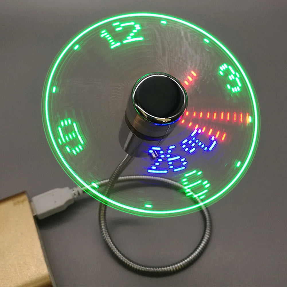 USB Gadgets Clock Fan