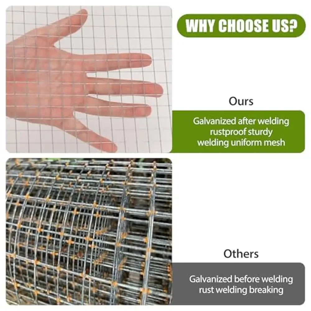 16x50ft Galvanized Chicken Wire Mesh Roll