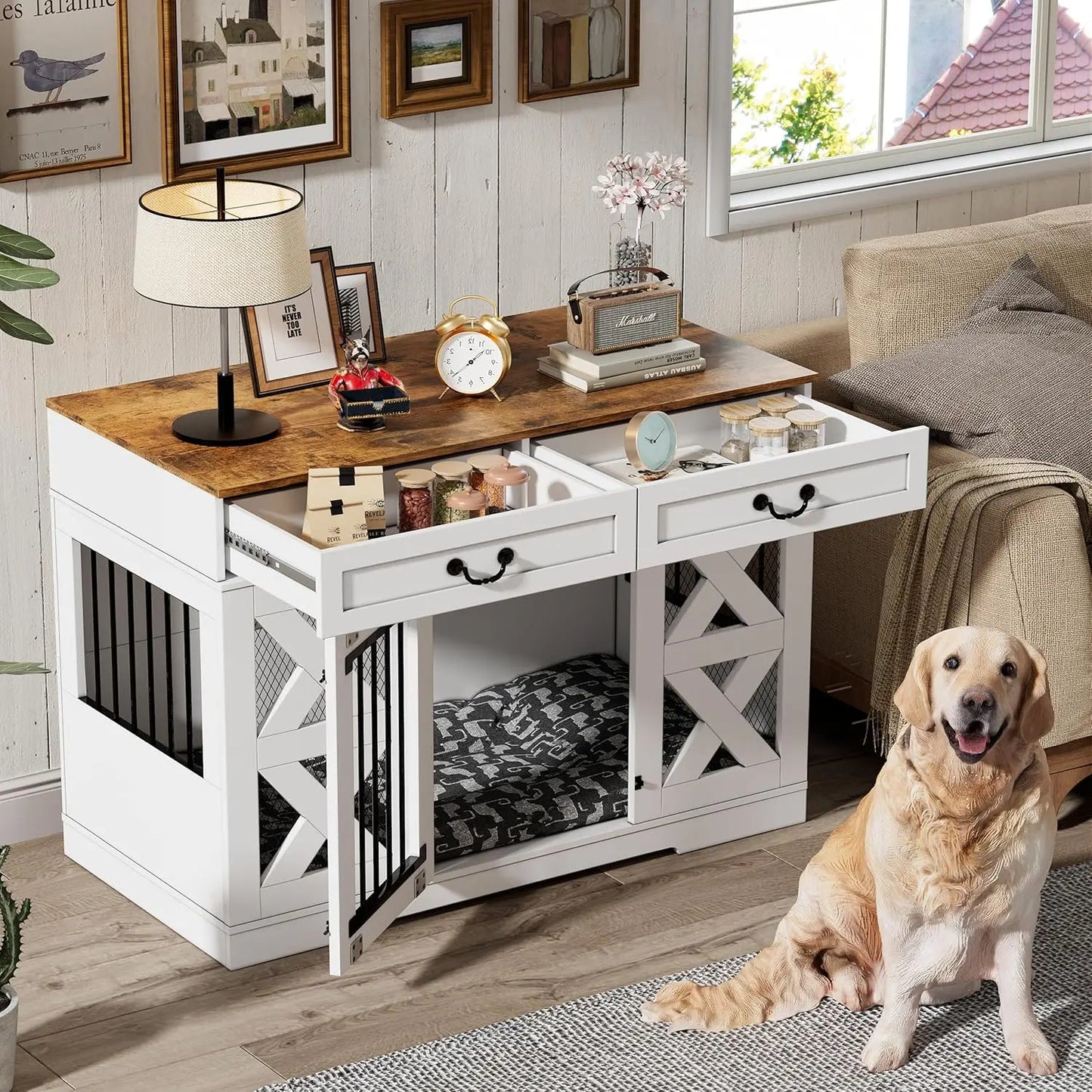 Large Dog Crate Furniture