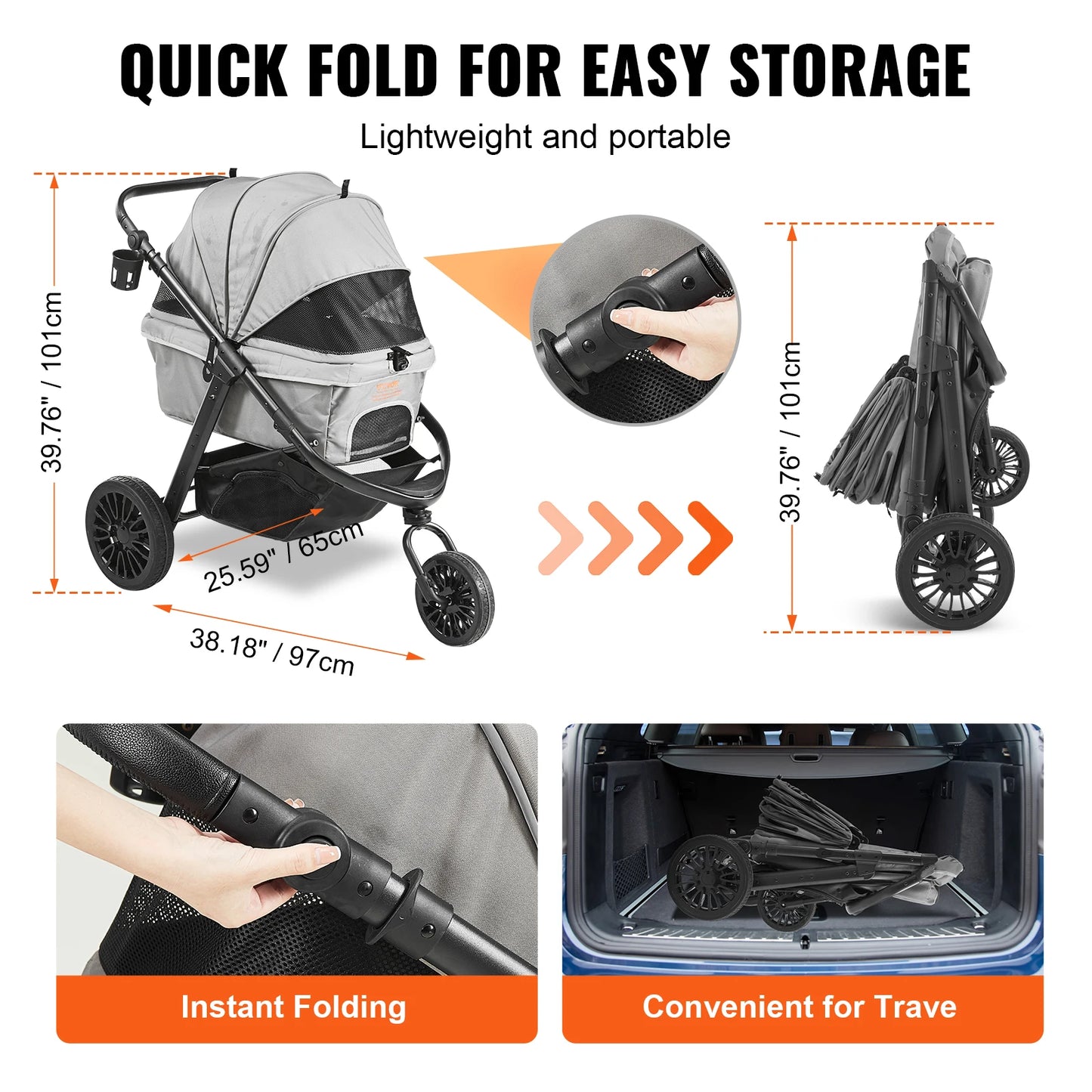 Pet Stroller Carrier