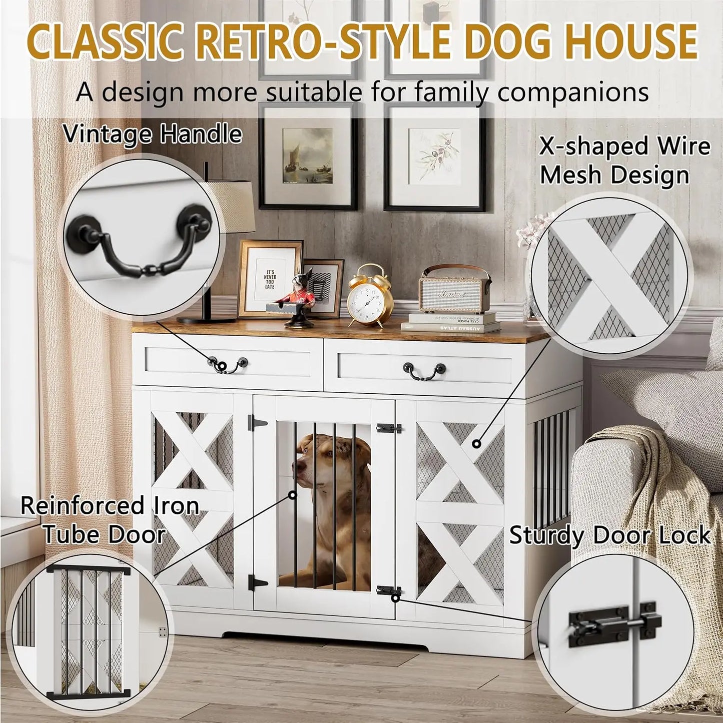 Large Dog Crate Furniture