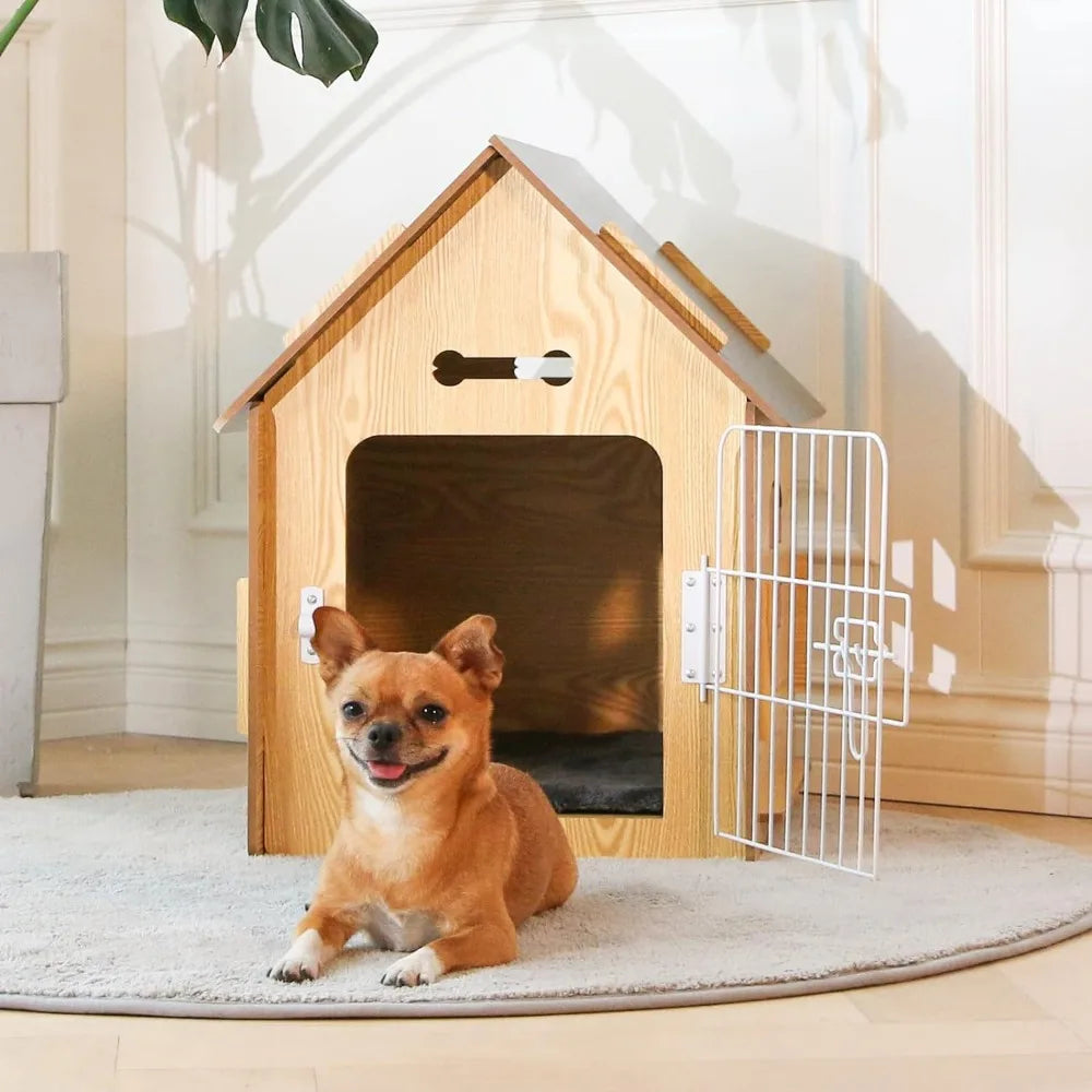 Comfortable Wooden Dog House for Small Dogs