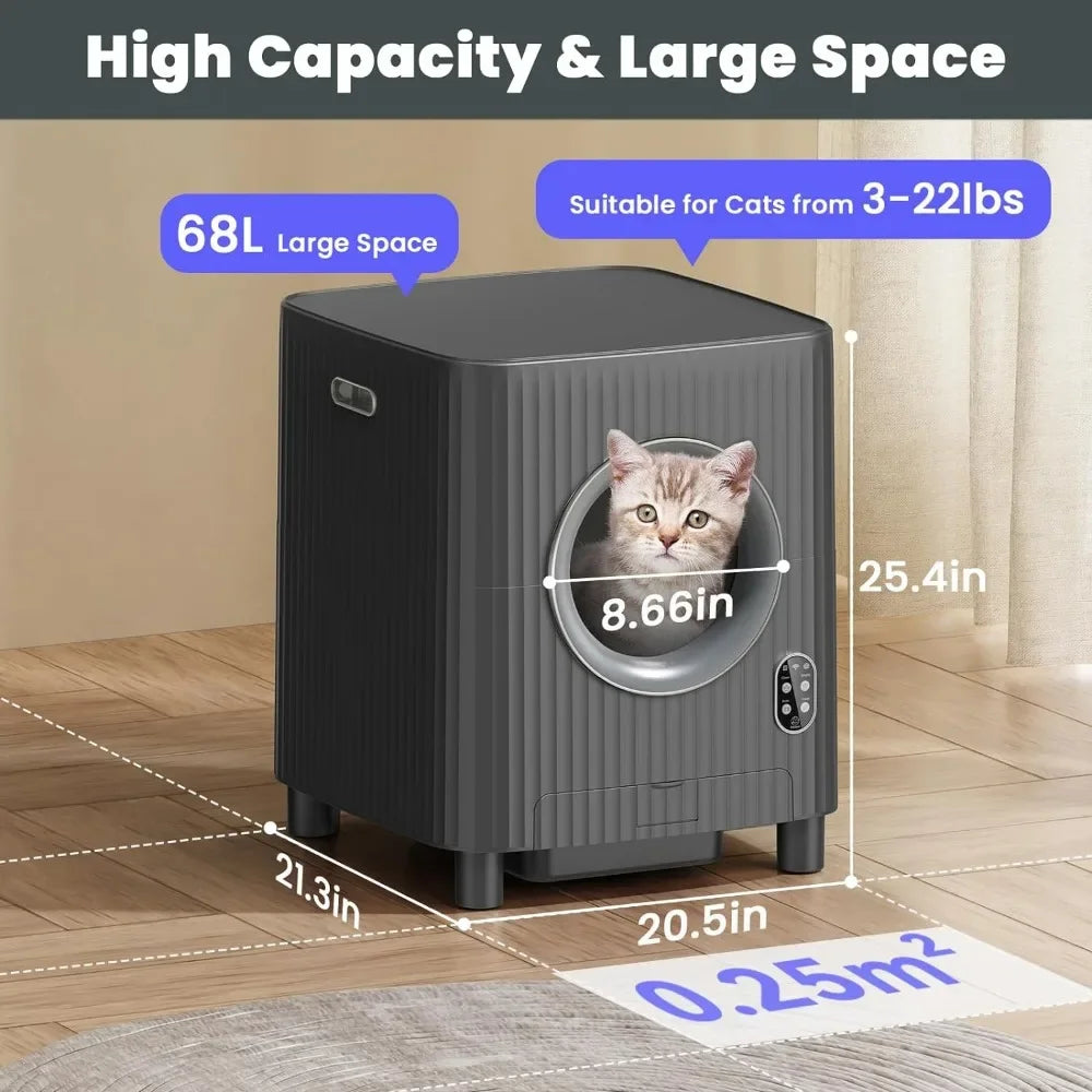 Large Capacity Automatic Cat Litter Box