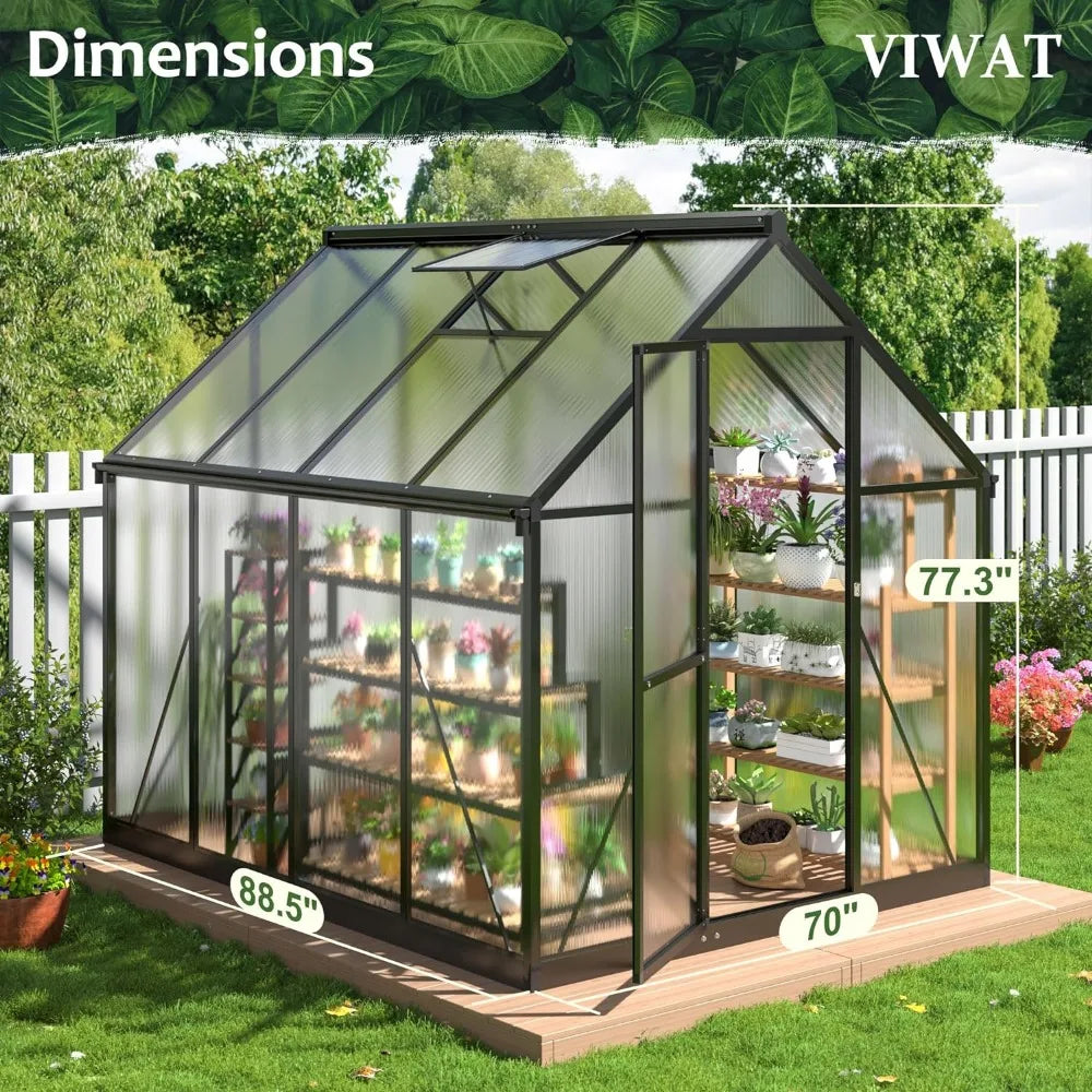 6x7.5 FT Greenhouse for Outdoors