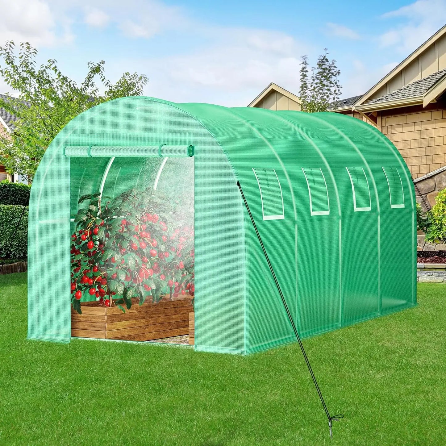 Greenhouse w/ Watering System Heavy Duty Green House