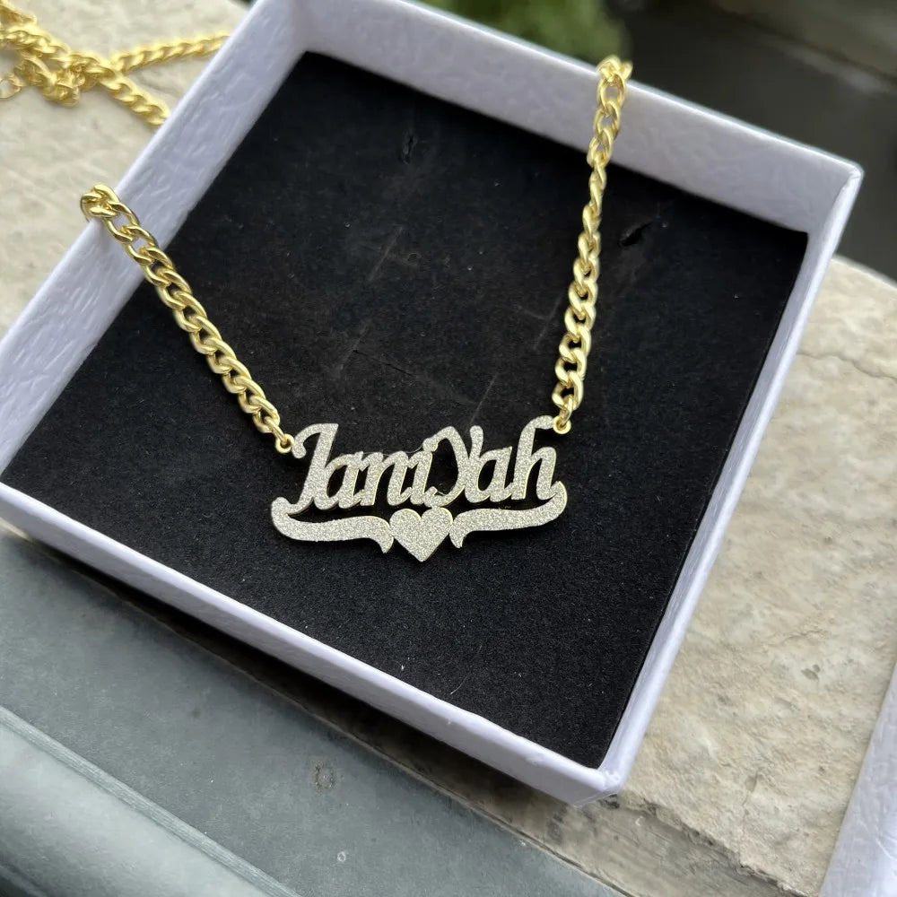 Custom Bamboo Set Personalized Cuban Chain