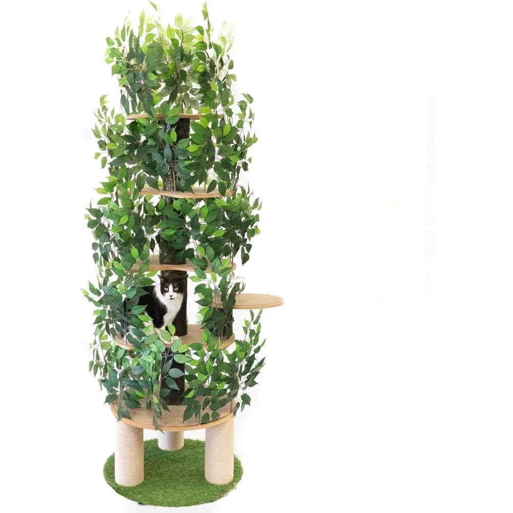 Cat Tree with Leaves
