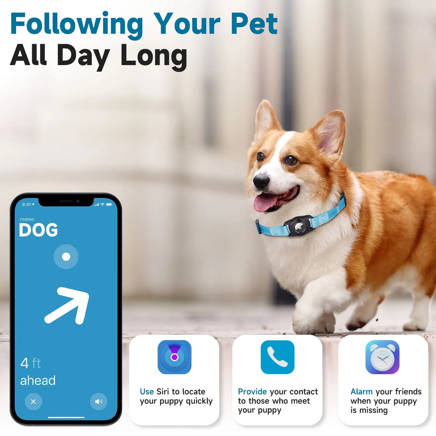 Dog Pet Reflective Duty With GPS Box