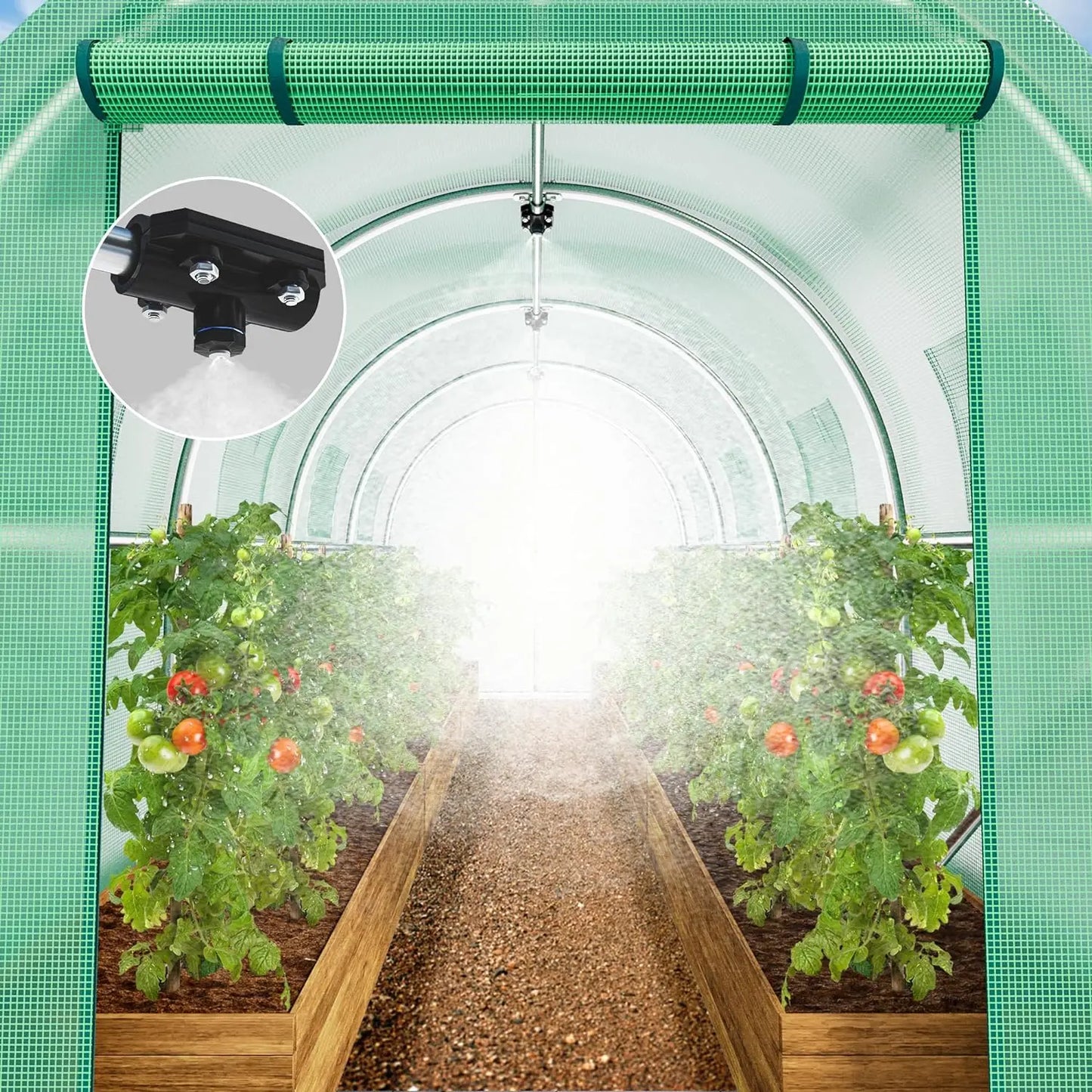 Greenhouse w/ Watering System Heavy Duty Green House