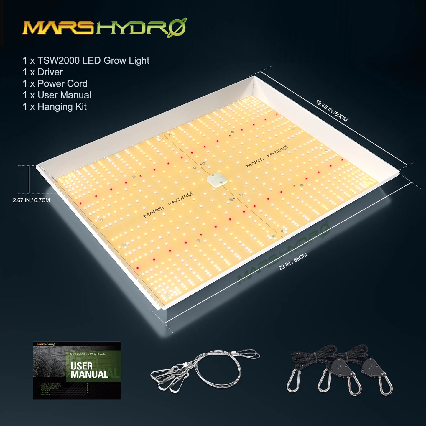 Hydro TSW 2000 Led Grow Lamp