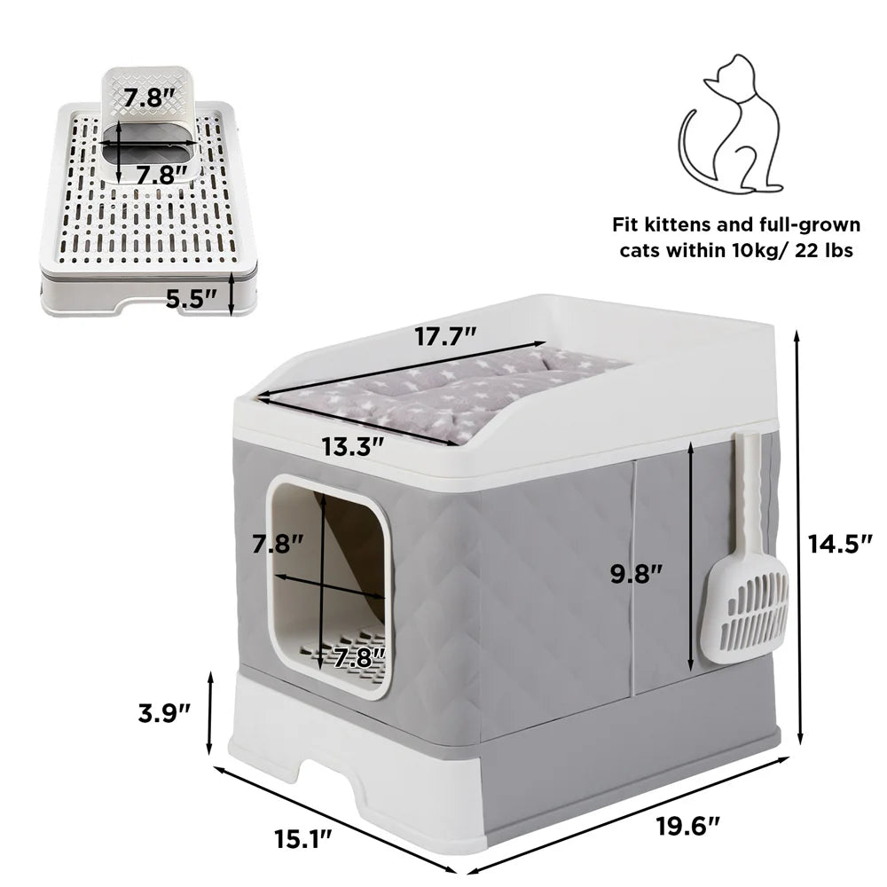 Foldable Cat Litter Box