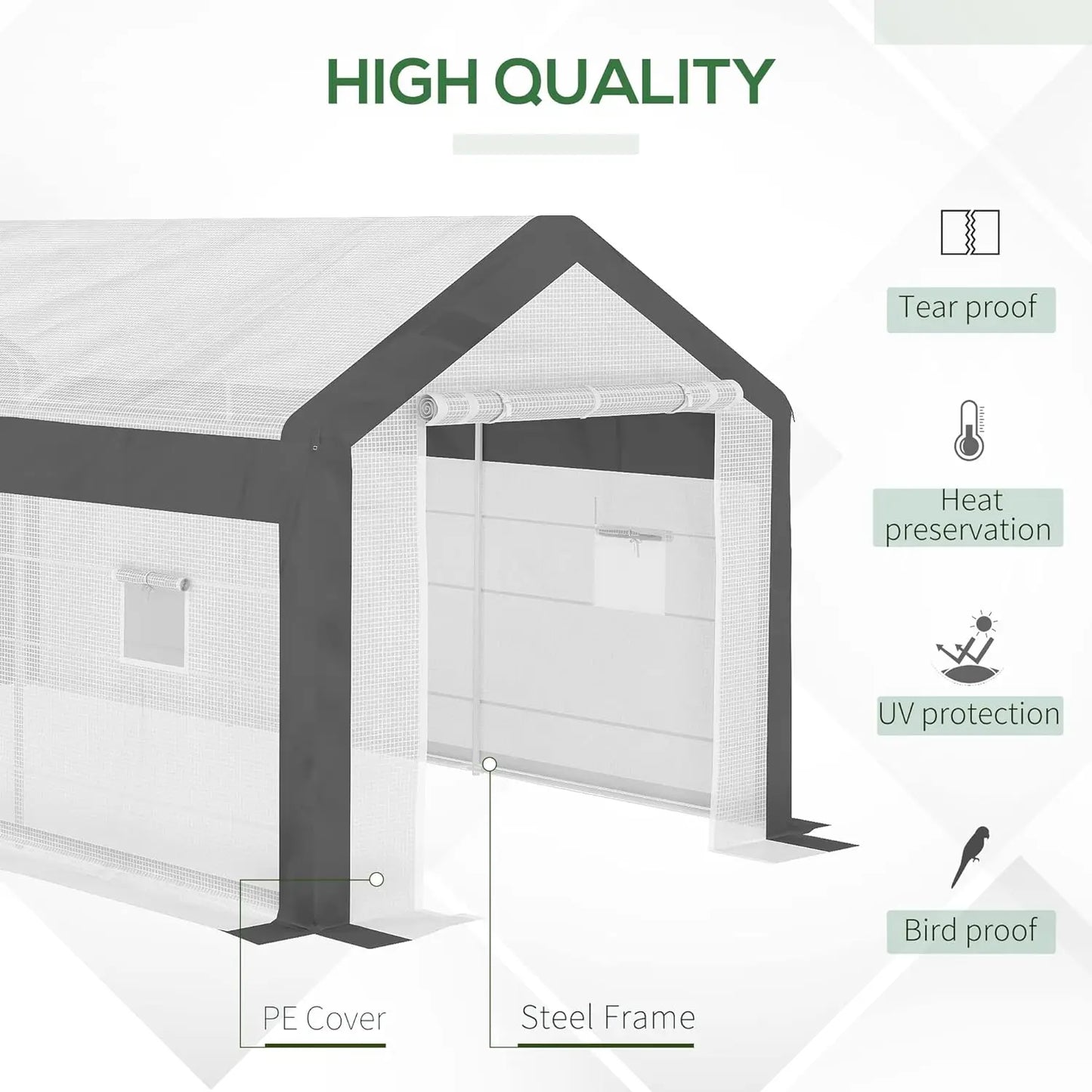 Walk-in Greenhouse Outdoor Gardening Canopy